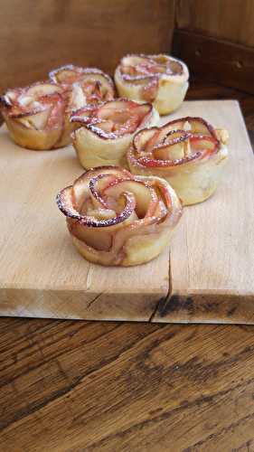 Roses feuilletées aux pommes