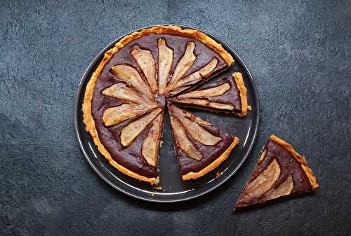 Tarte amandine poire/chocolat