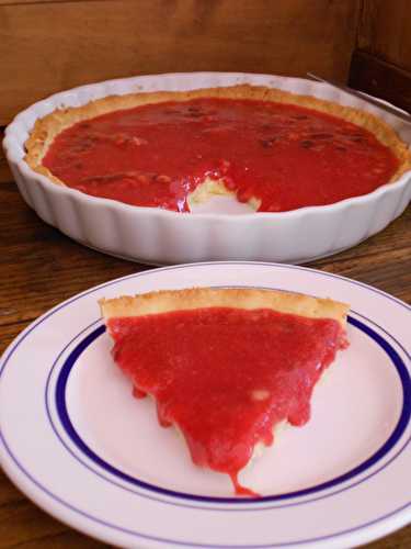 Tarte aux pralines roses