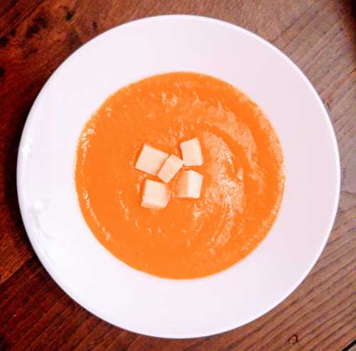 Velouté carottes, topinambours, comté