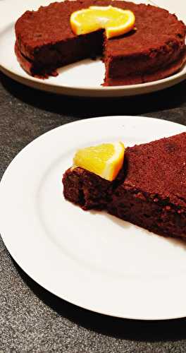 Gâteau truffé orange/chocolat