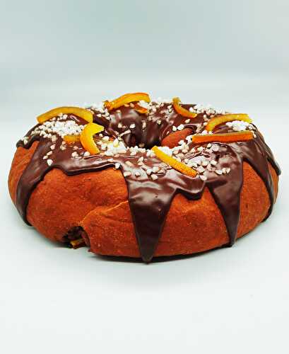 Brioche des rois chocolat/oranges confites