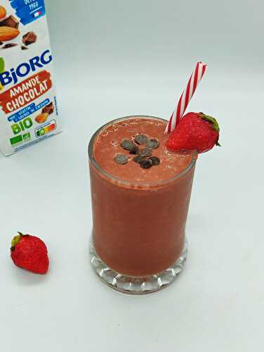 Smoothie fraises chocolat