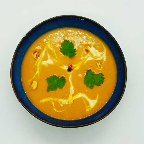 Soupe de butternut épicée au lait de coco