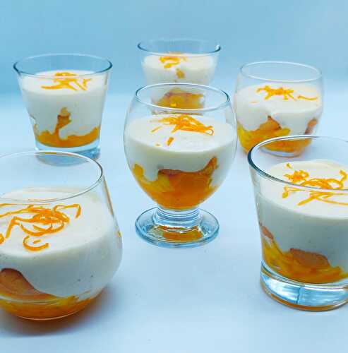 Verrines de fruits exotiques safranés et crème à la vanille de Cyril Lignac