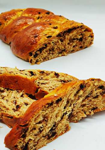 Brioche filante aux pépites de chocolat