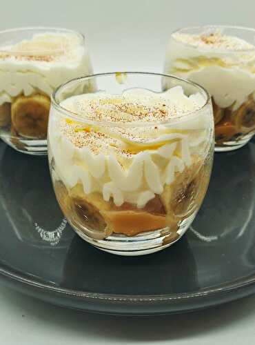 Verrines façon banoffee