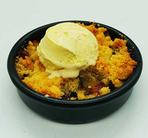 Crumble poire chocolat