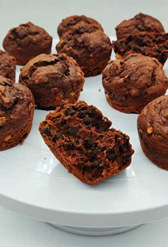 Muffins banane double dose de chocolat