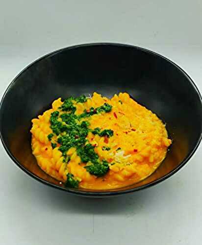 Pâtes sauce carottes/miso et gremolata