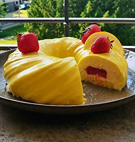 Yellow de Christophe Felder (entremets fraise citron)