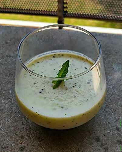 Gaspacho concombre menthe