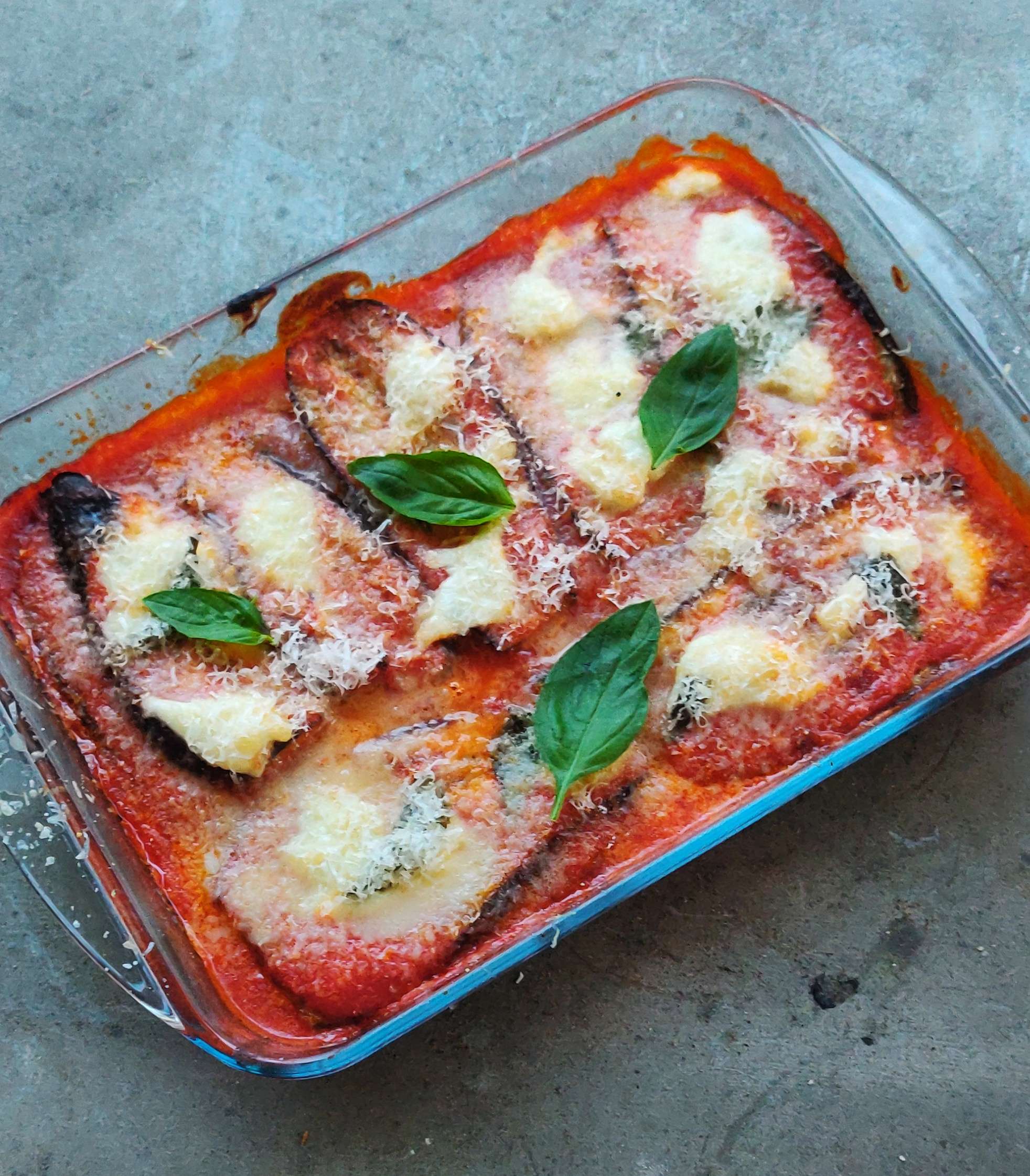 Aubergines à la parmigiana