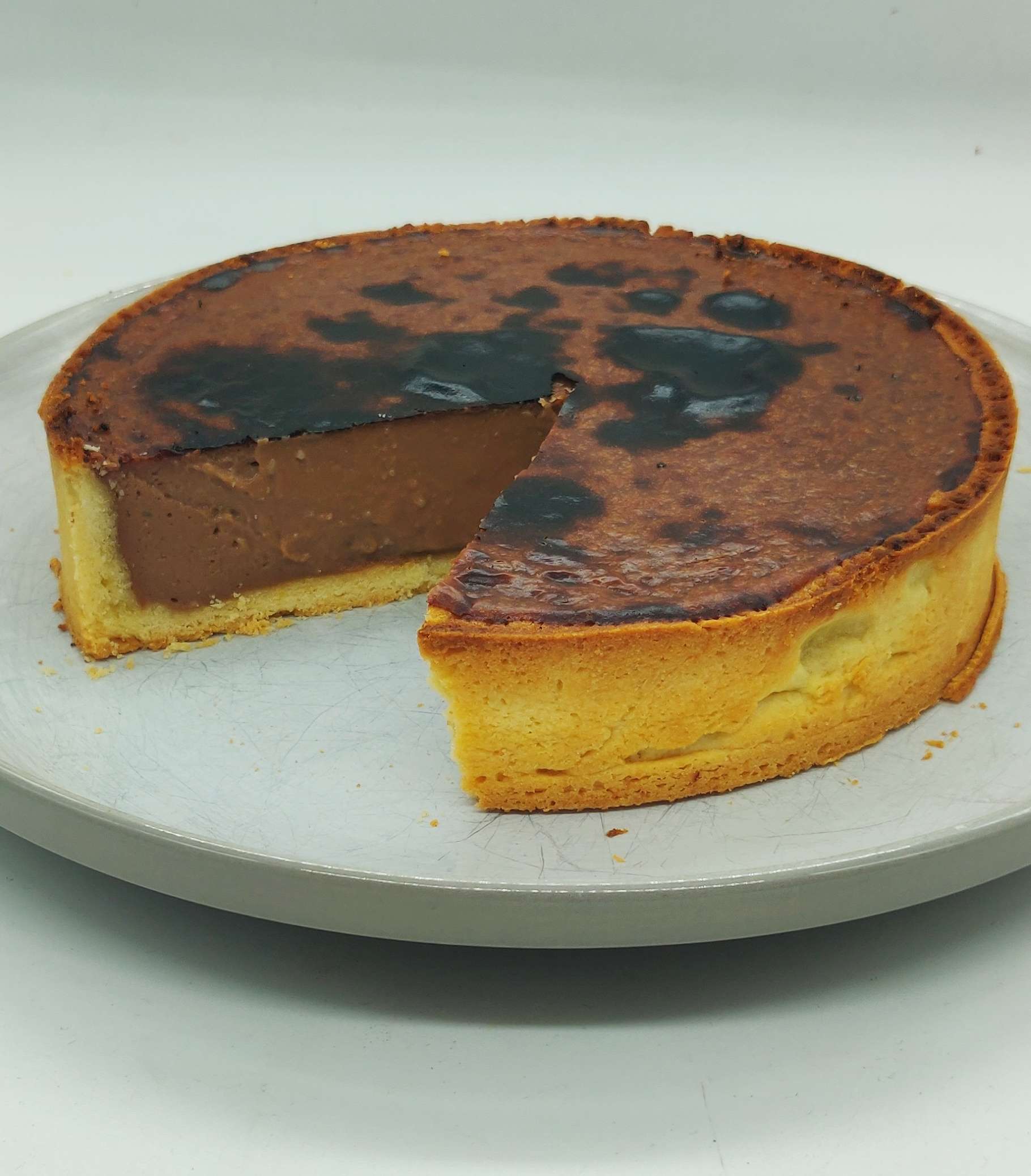 Flan pâtissier au chocolat au lait de Frédéric Bau