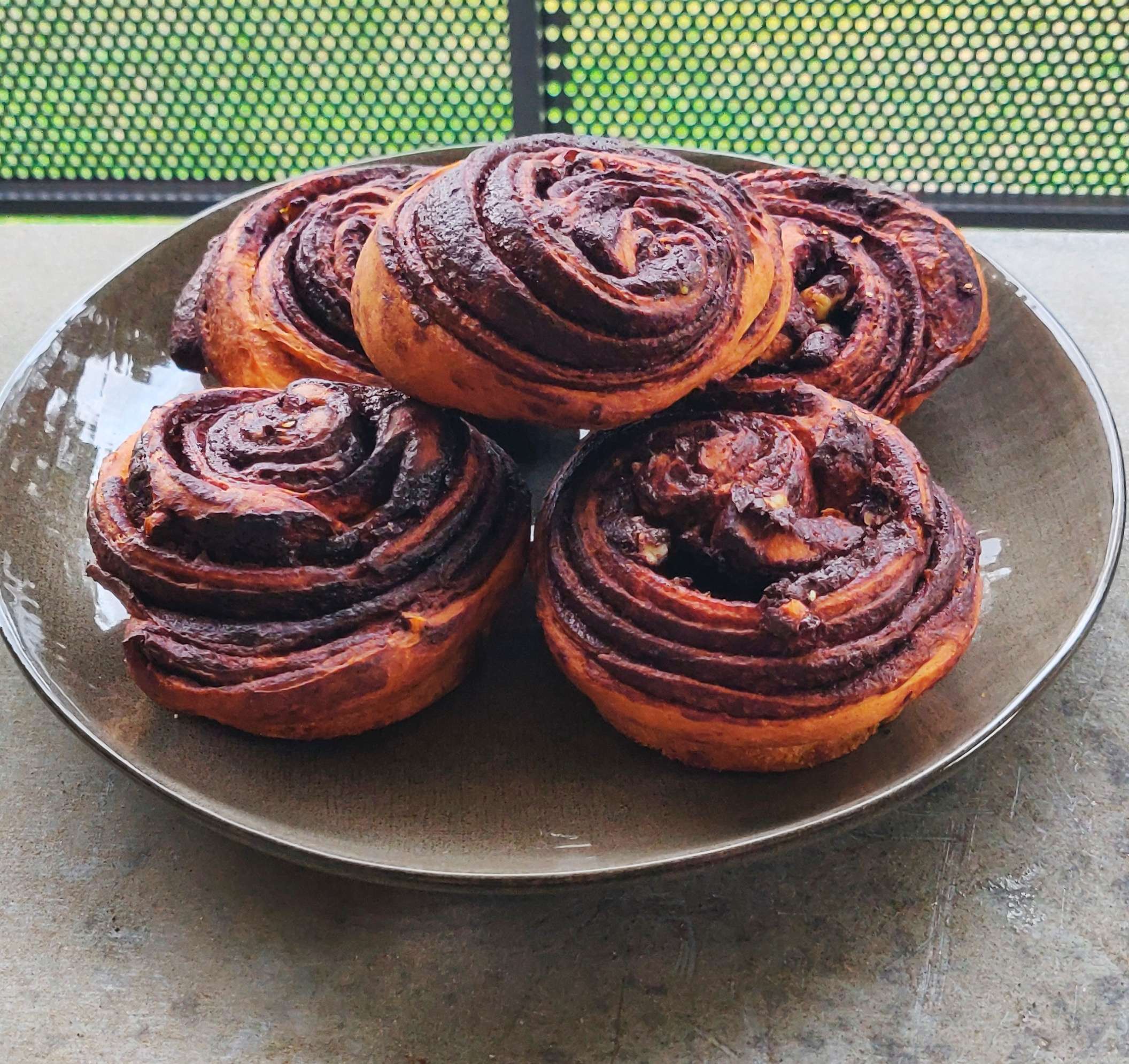 Rolls briochés noisette chocolat tonka