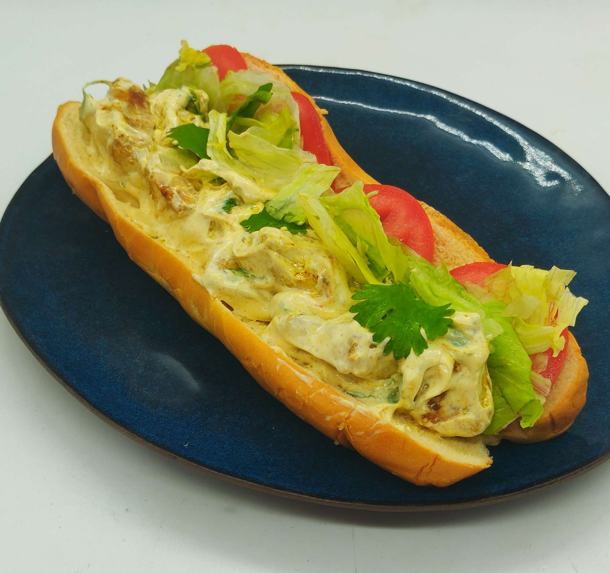 Sandwich poulet curry