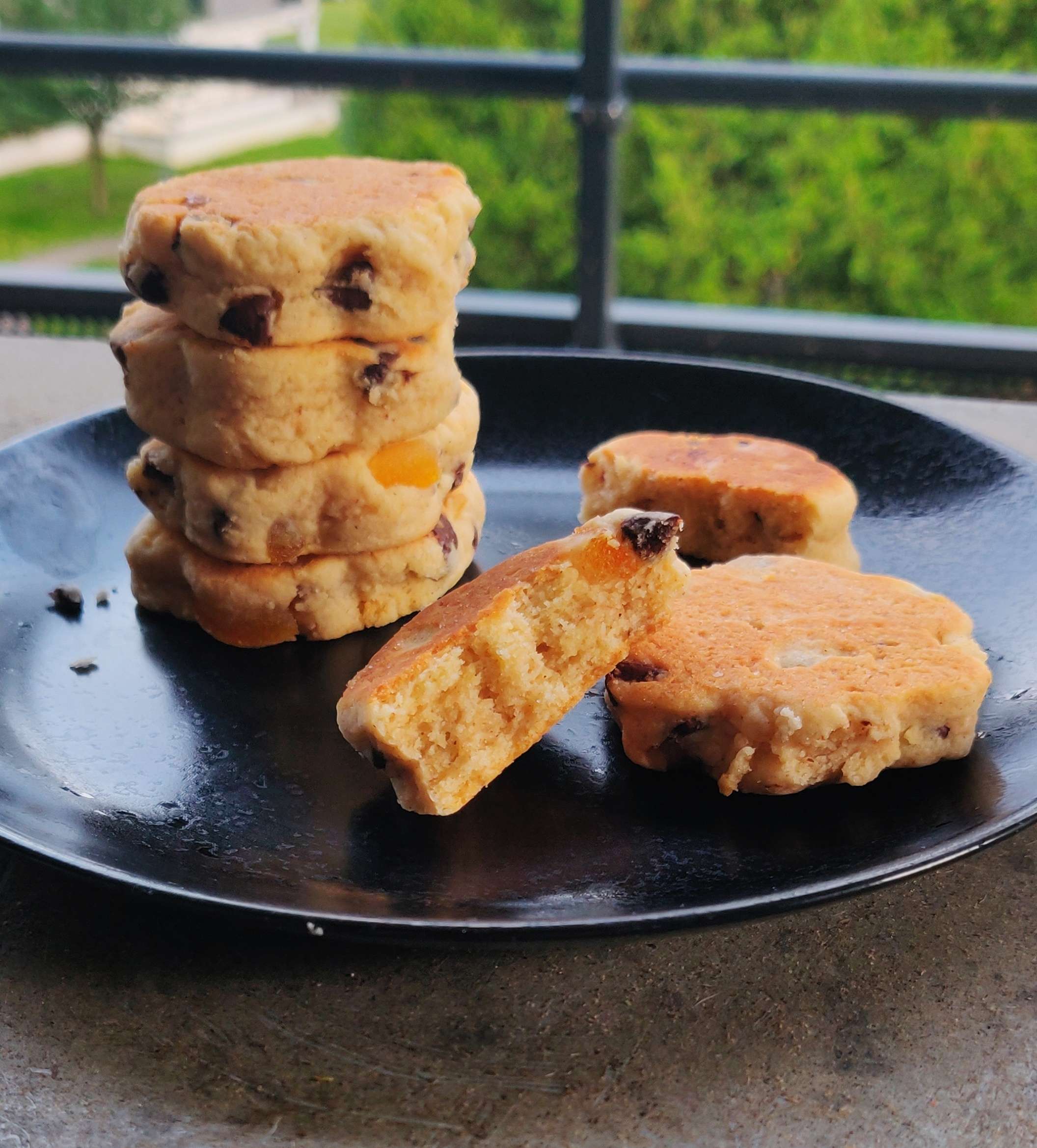 Welsh cakes pépites de chocolat et oranges confites