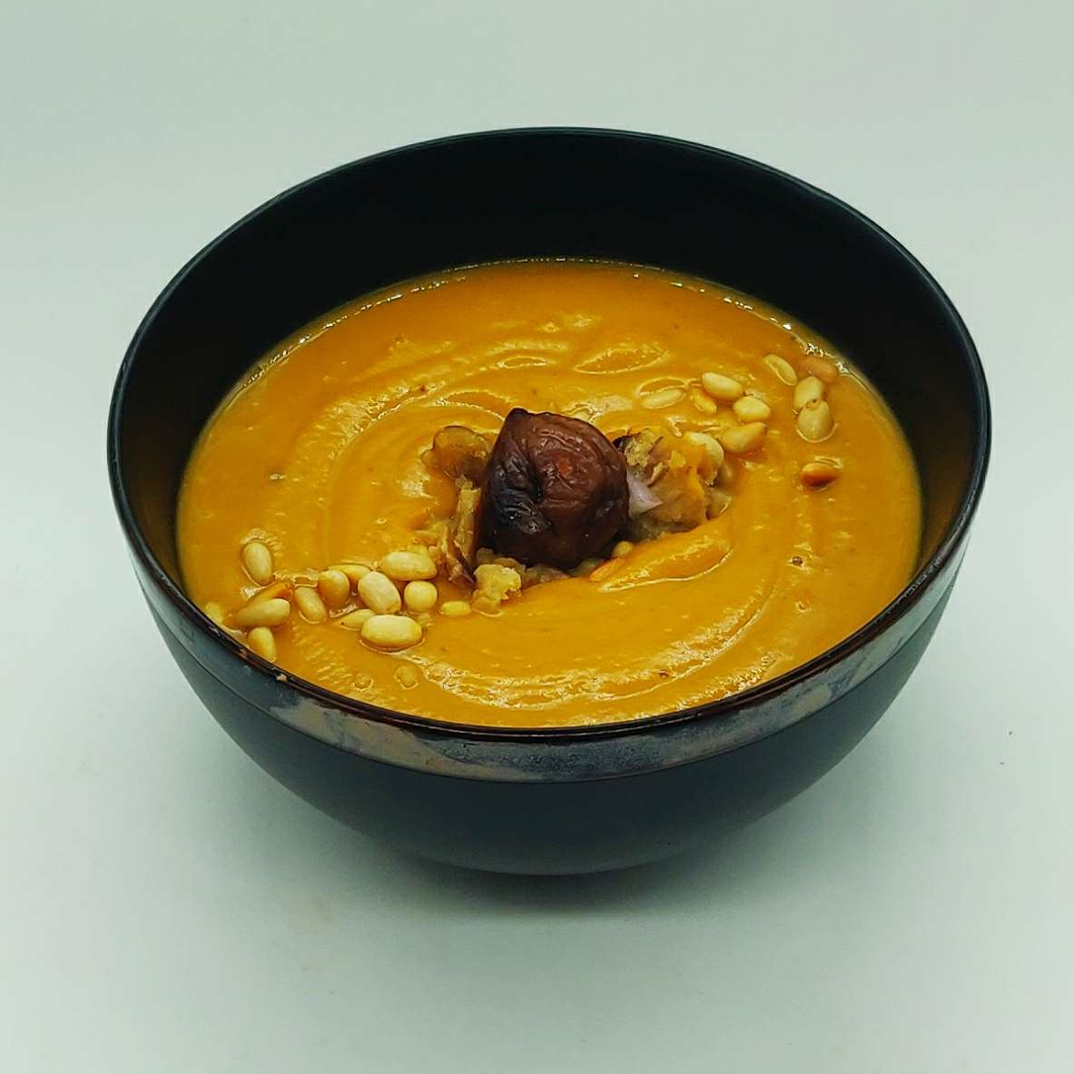 Velouté de butternut et châtaigne