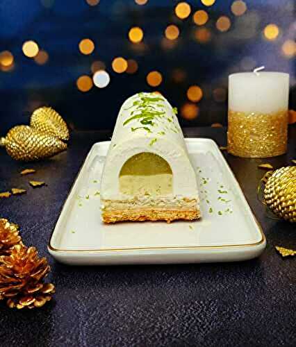 Bûche noix de coco/citron vert