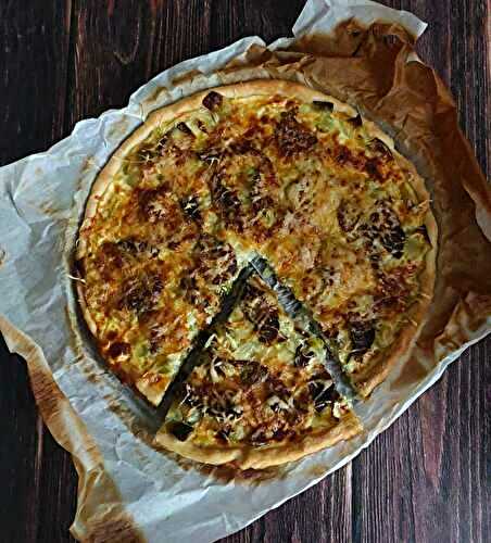 Quiche poireaux et magrets fumés