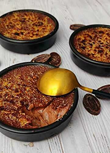 Crèmes brûlées au chocolat de Pierre Hermé