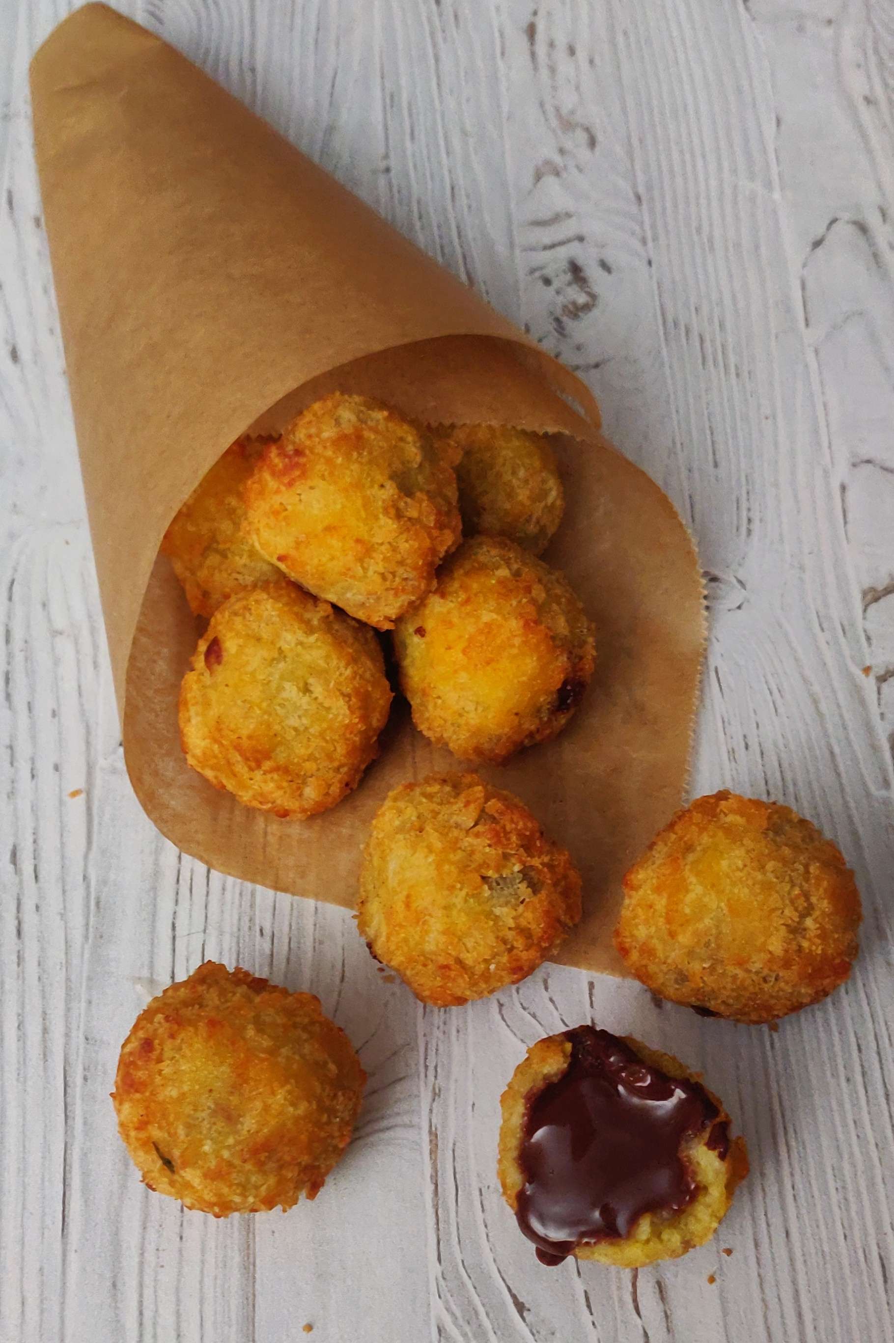 Croquettes cœur coulant chocolat de Philippe Conticini