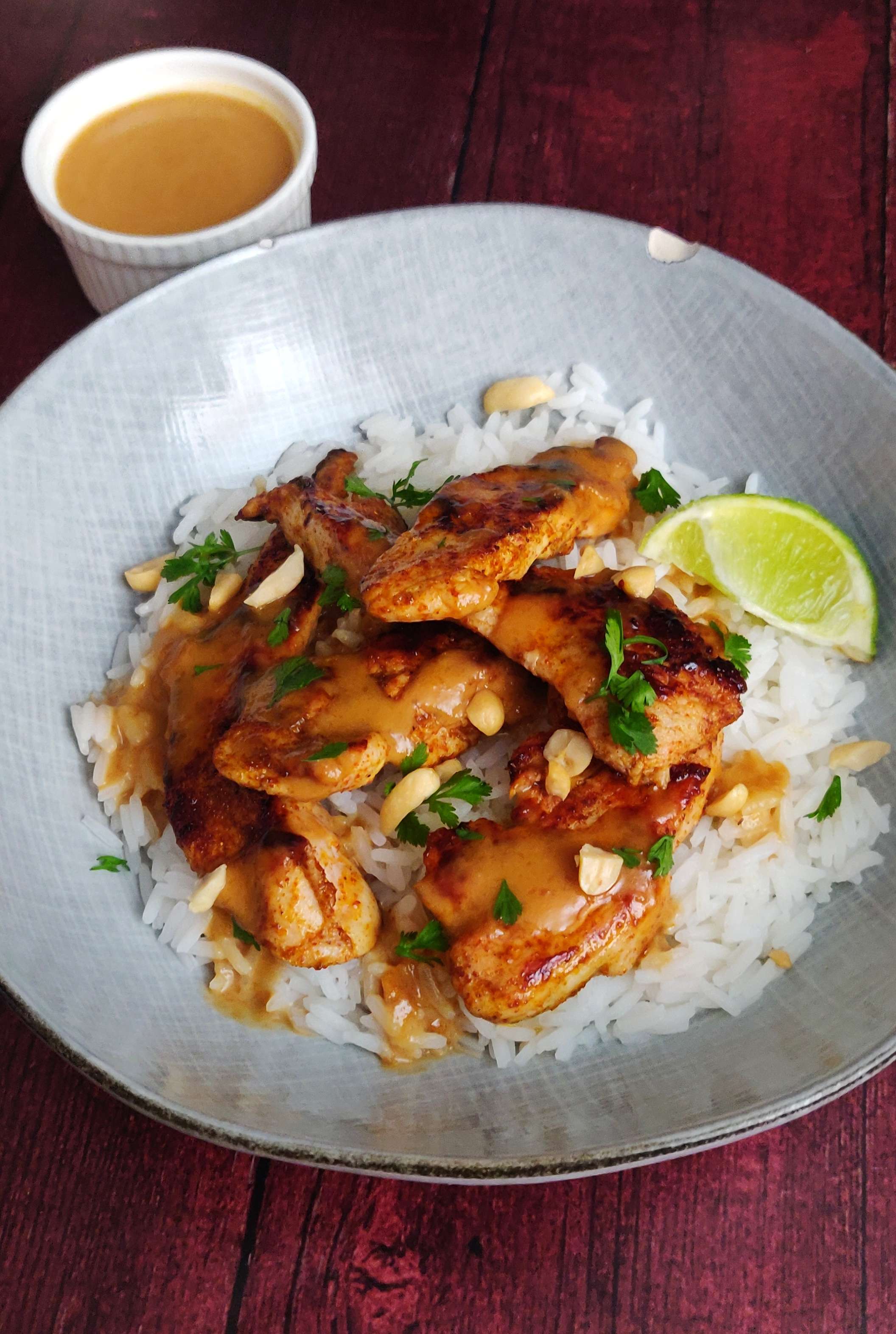 Poulet sauce cocohuètes