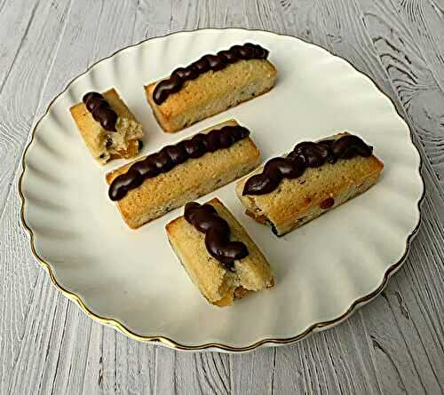 Financiers oranges confites pépites de chocolat