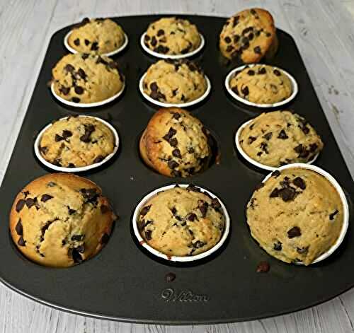 Muffins aux pépites de chocolat