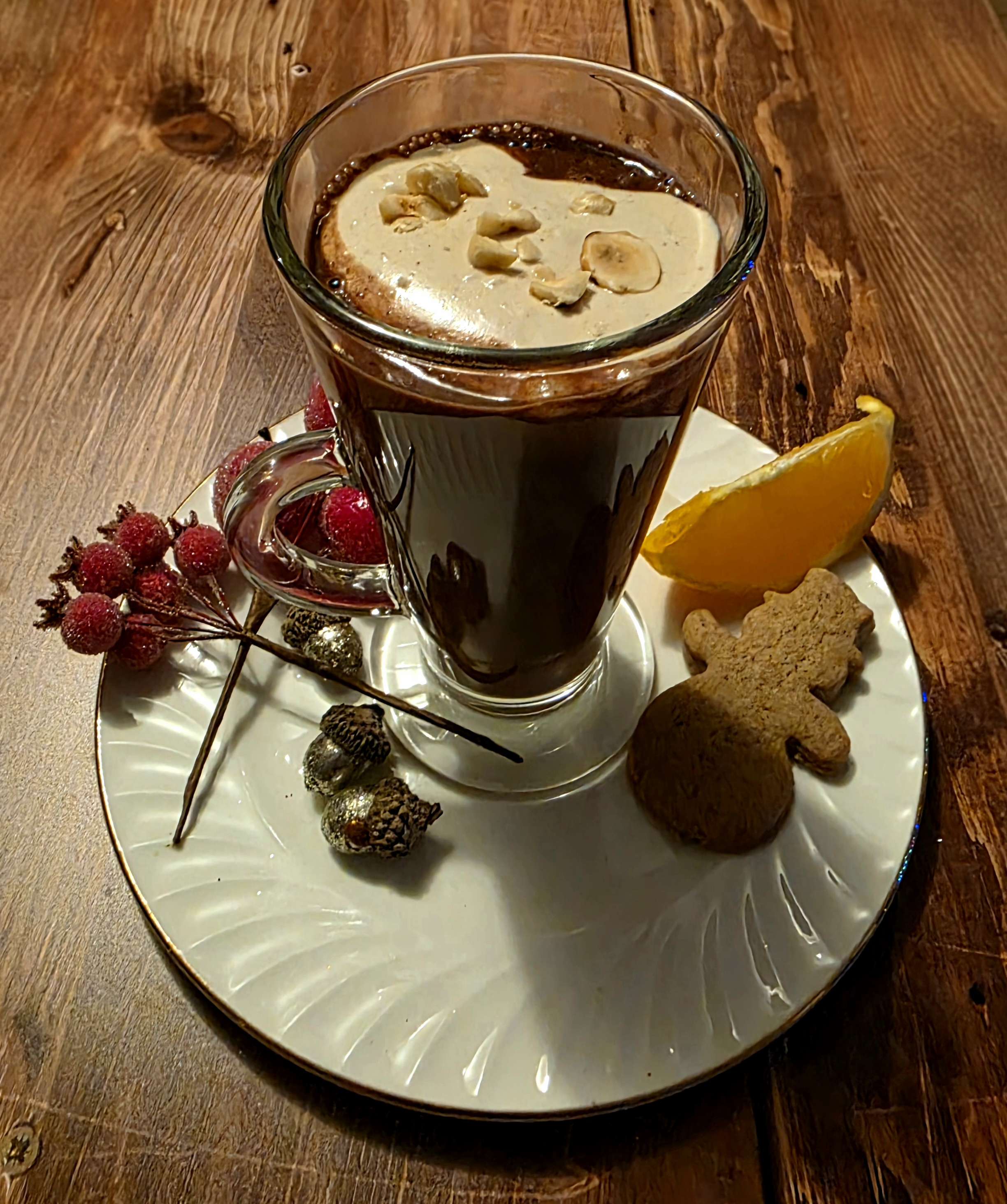 Chocolat chaud orange noisette