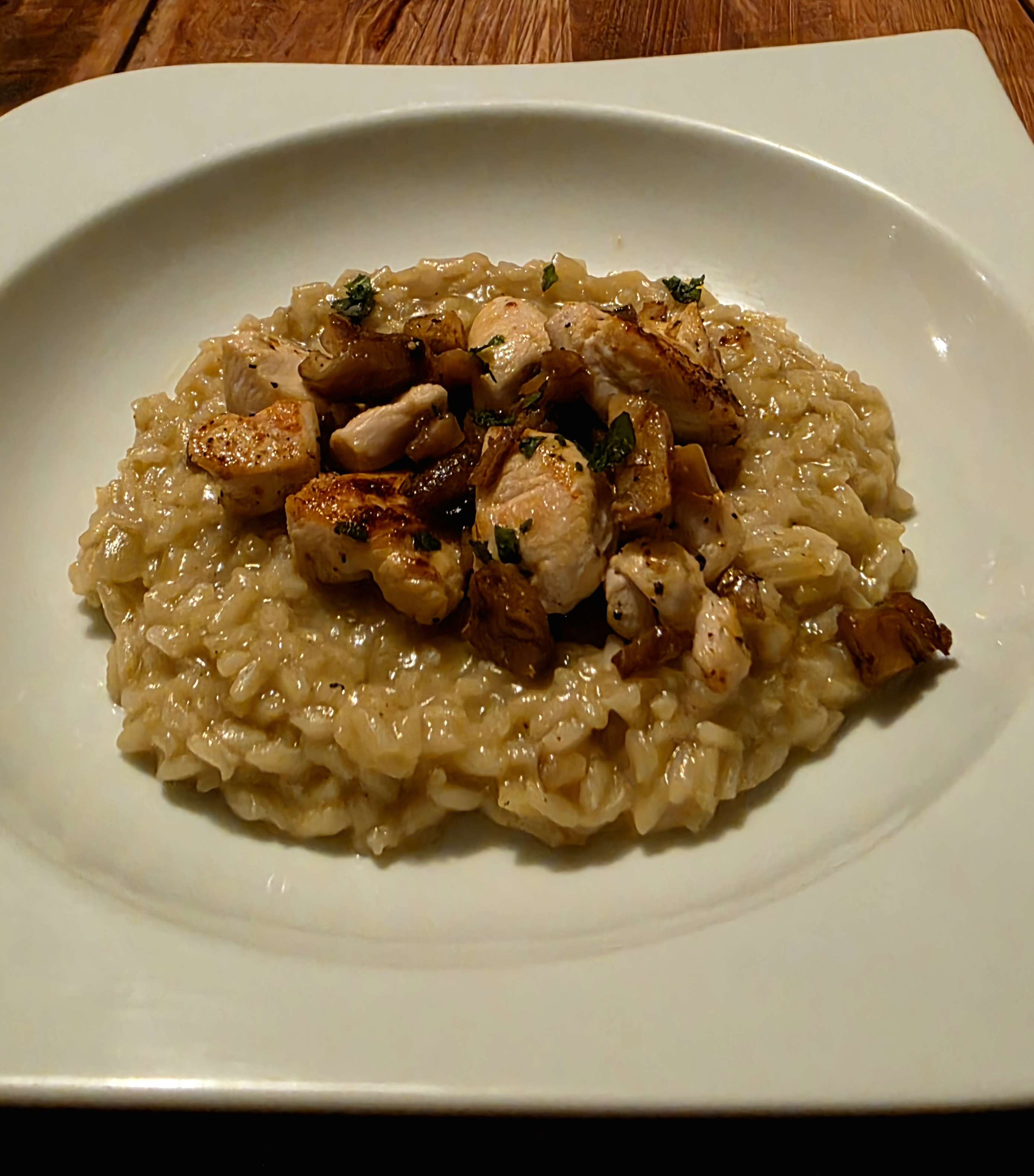 Risotto poulet châtaignes