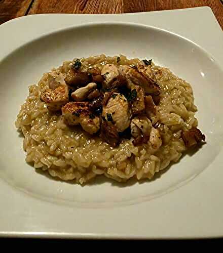 Risotto poulet châtaignes