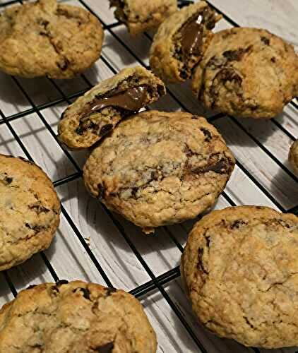 Cookies beurre noisette, flocons d’avoine et nutella