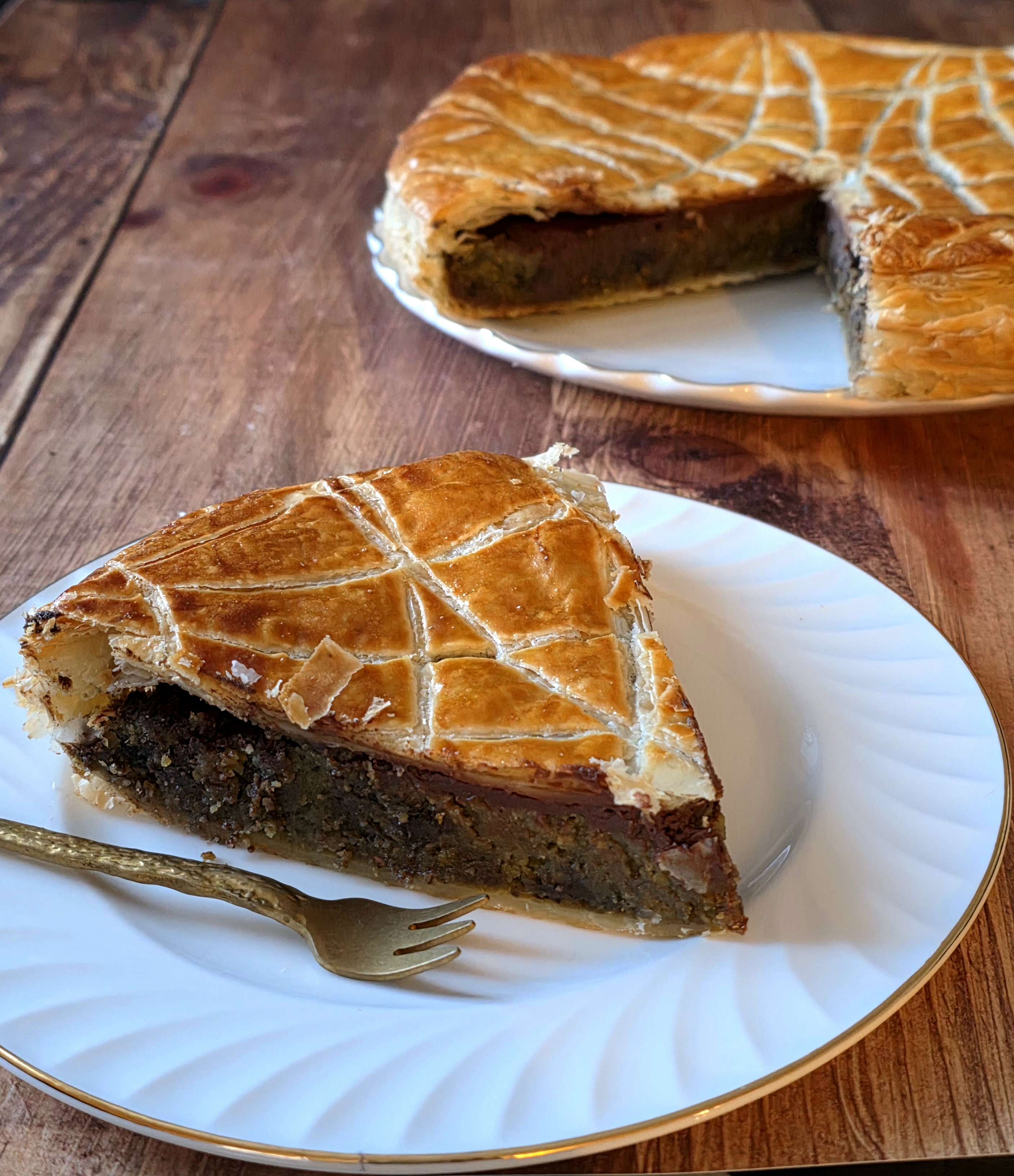 Galette des rois pistache chocolat