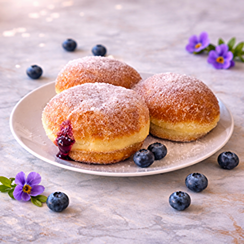 Beignets aux myrtilles