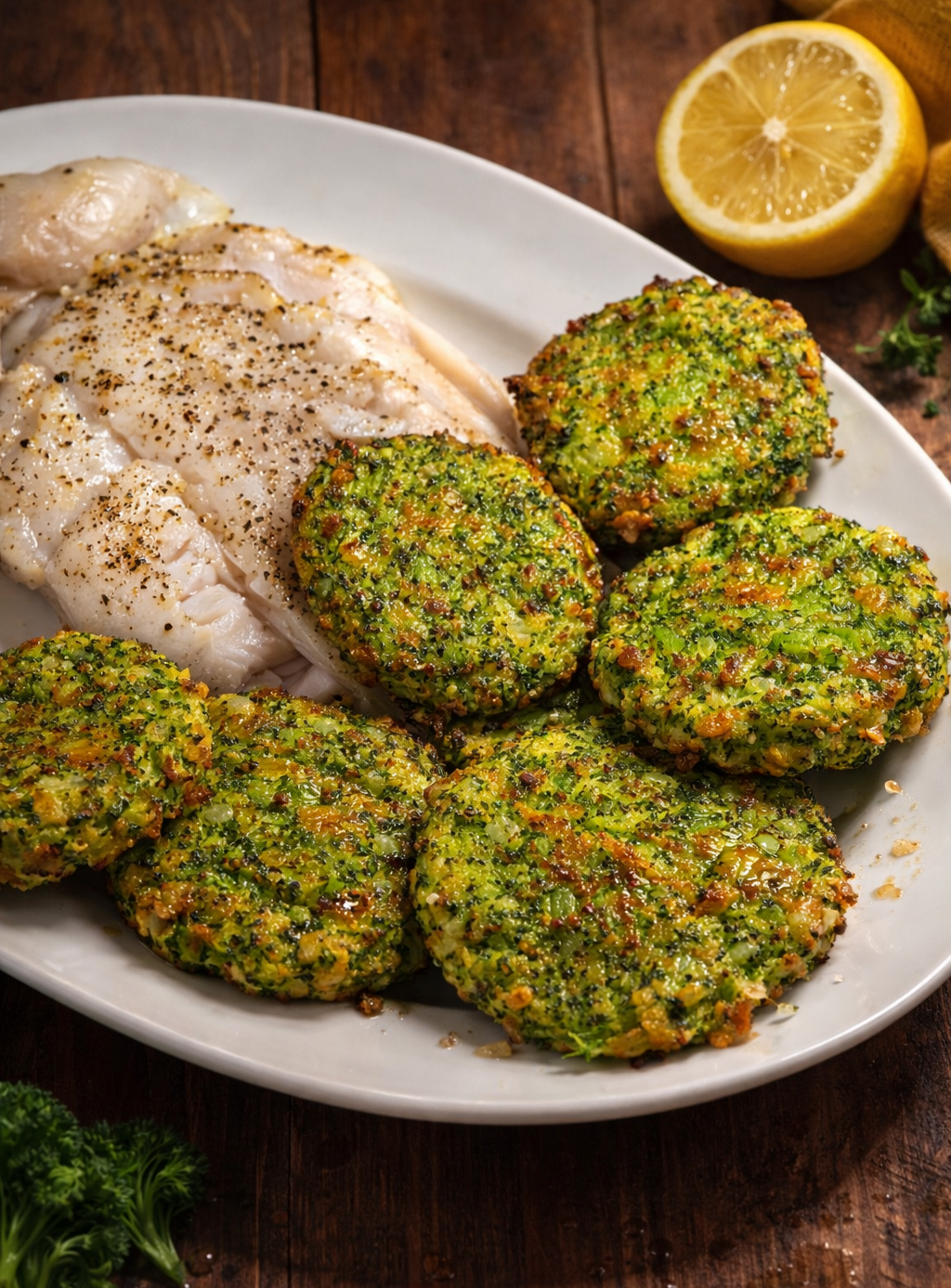 Galettes de brocoli au parmesan