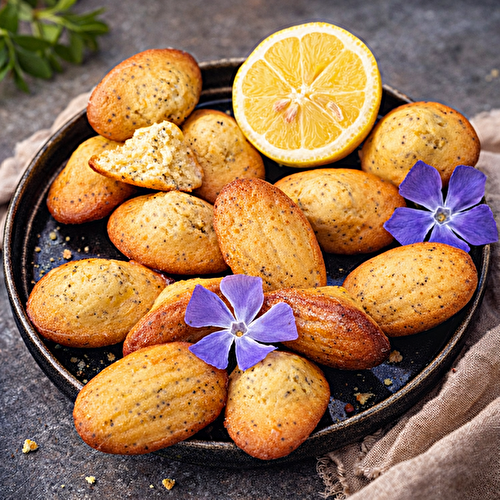 Madeleines citron pavot
