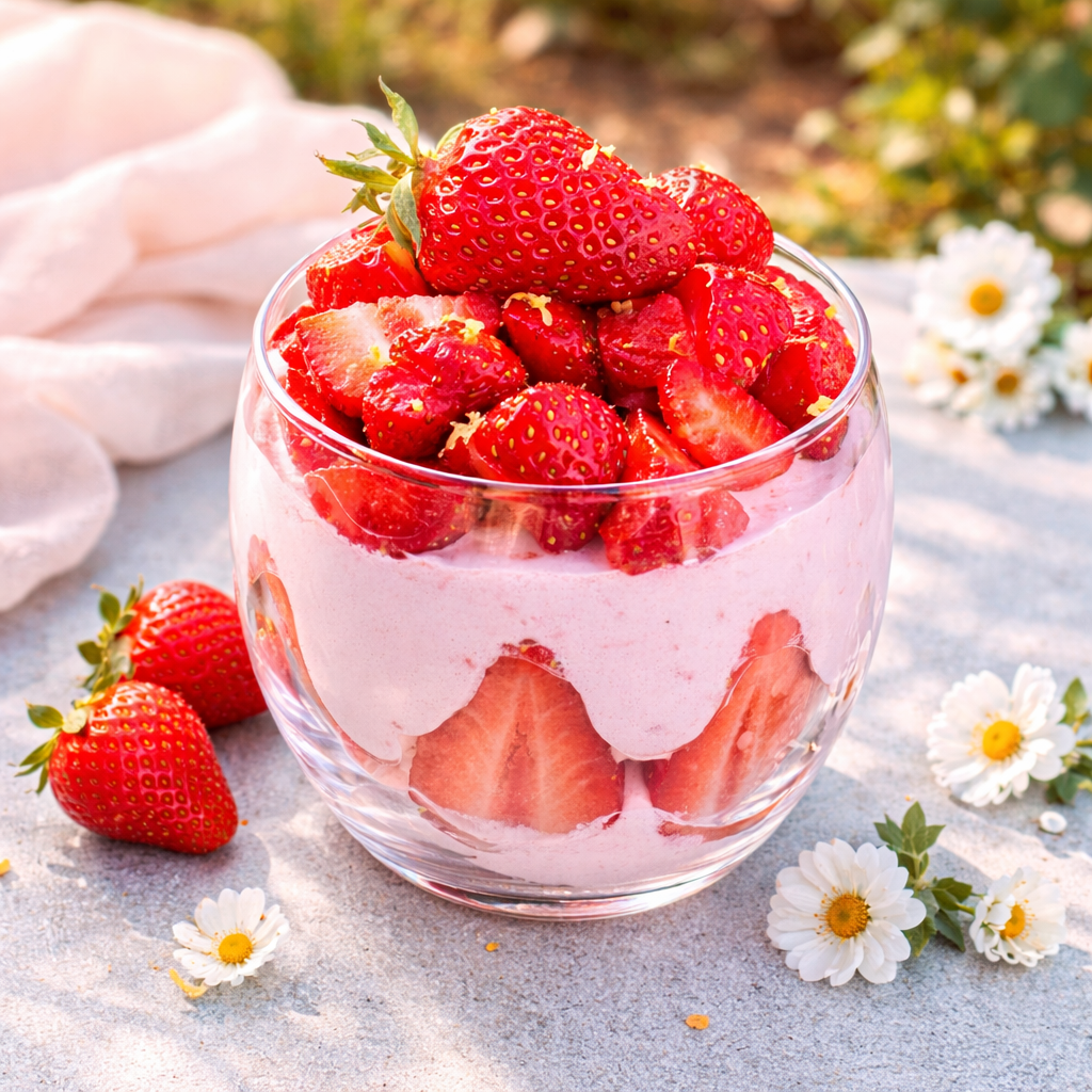 Mousses à la fraise