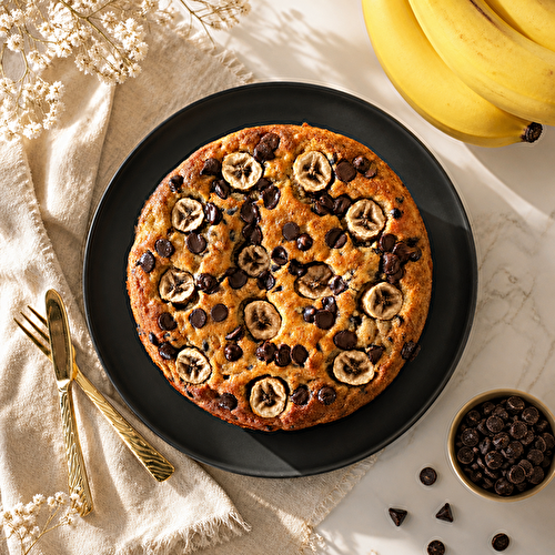 Gâteau banane pépites de chocolat