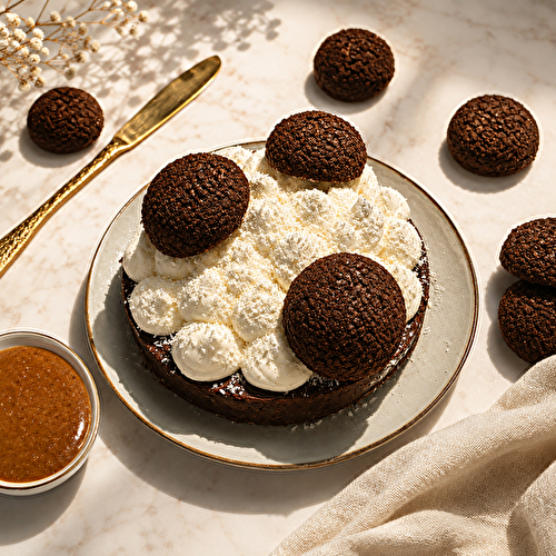 Tarte St Honoré coco chocolat {Aurélien Cohen}