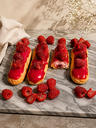 Éclairs à la framboise
