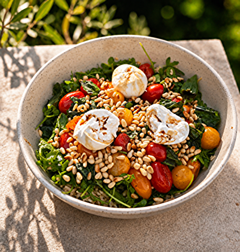Salade de riz caprese