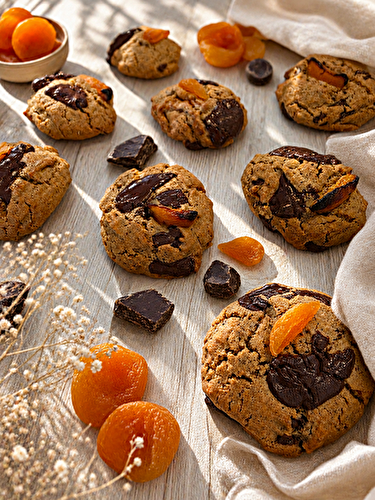 Cookies abricot chocolat de Frédéric Bau