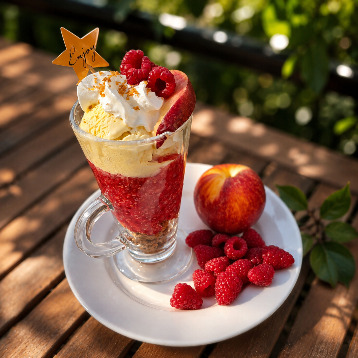 Coupe glacée aux fruits express