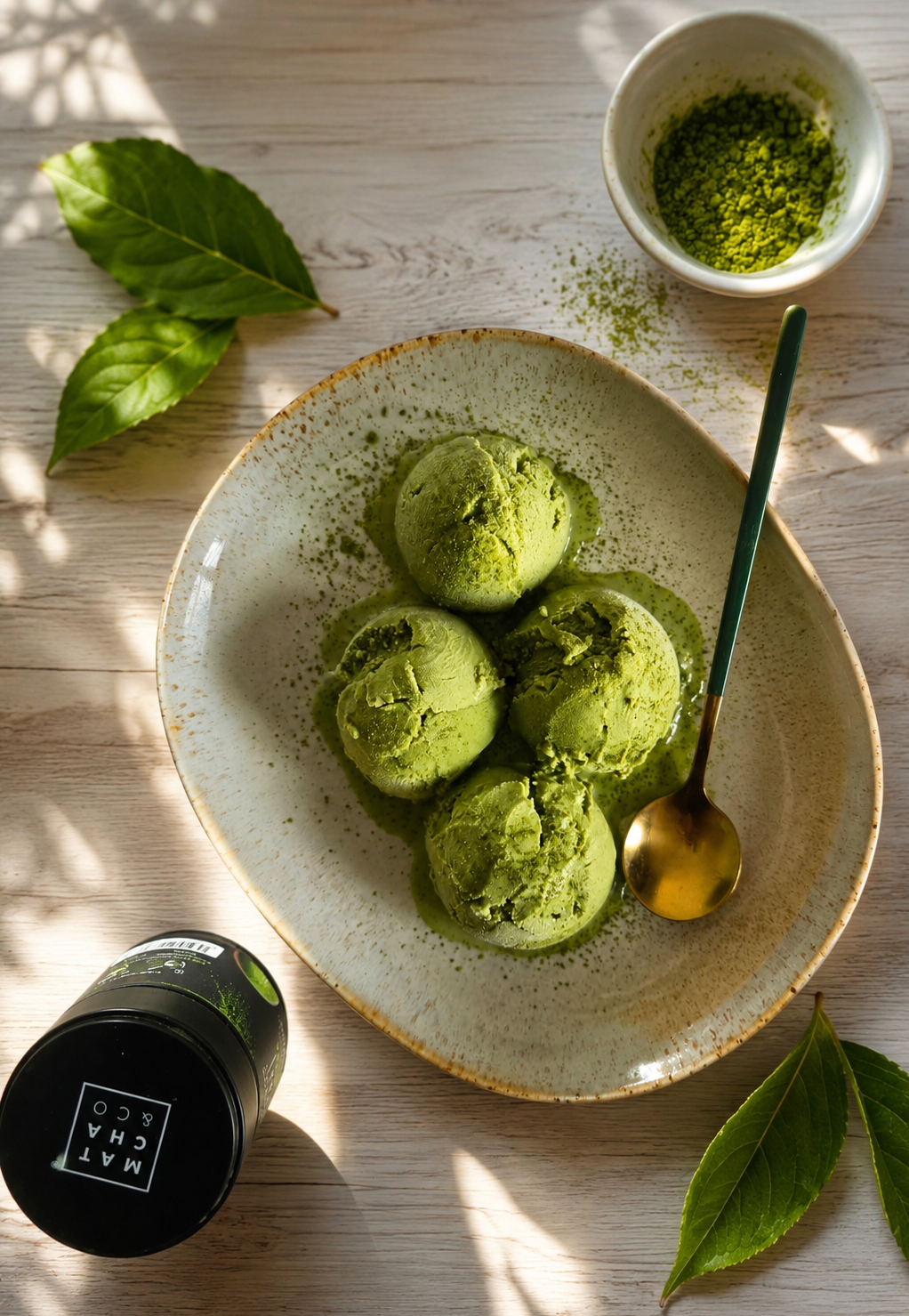 Glace matcha