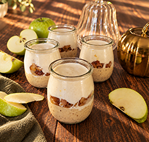 Riz au lait caramélisé aux pommes