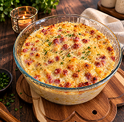 Coquillettes ultra généreuses au jambon