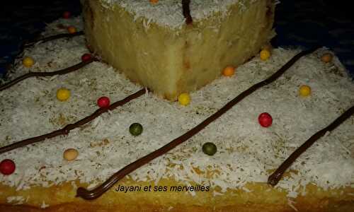 Gâteau patate douce au lait de coco