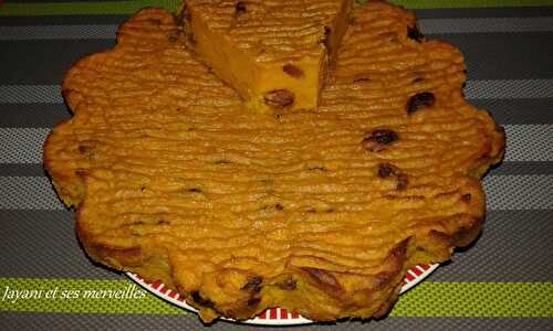 Gâteau patate douce aux raisins - Jayani et ses merveilles