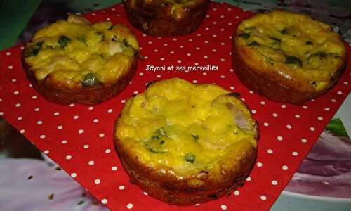 Mini-quiches sans pâte au poulet